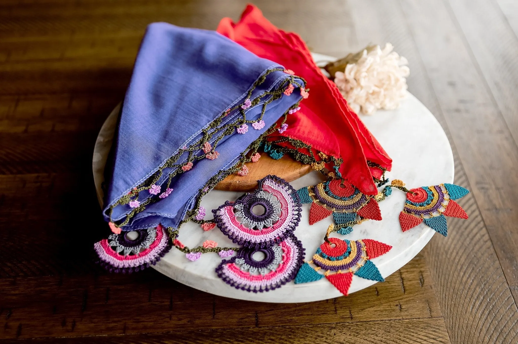 Boho Floral Scarf