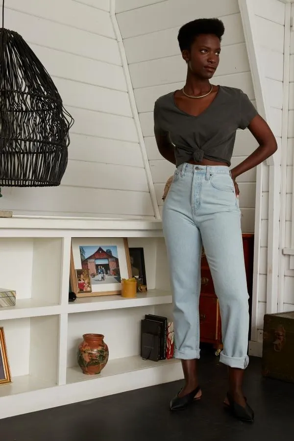 Bryce Pinched Waist Boyfriend in Silverwood Lake