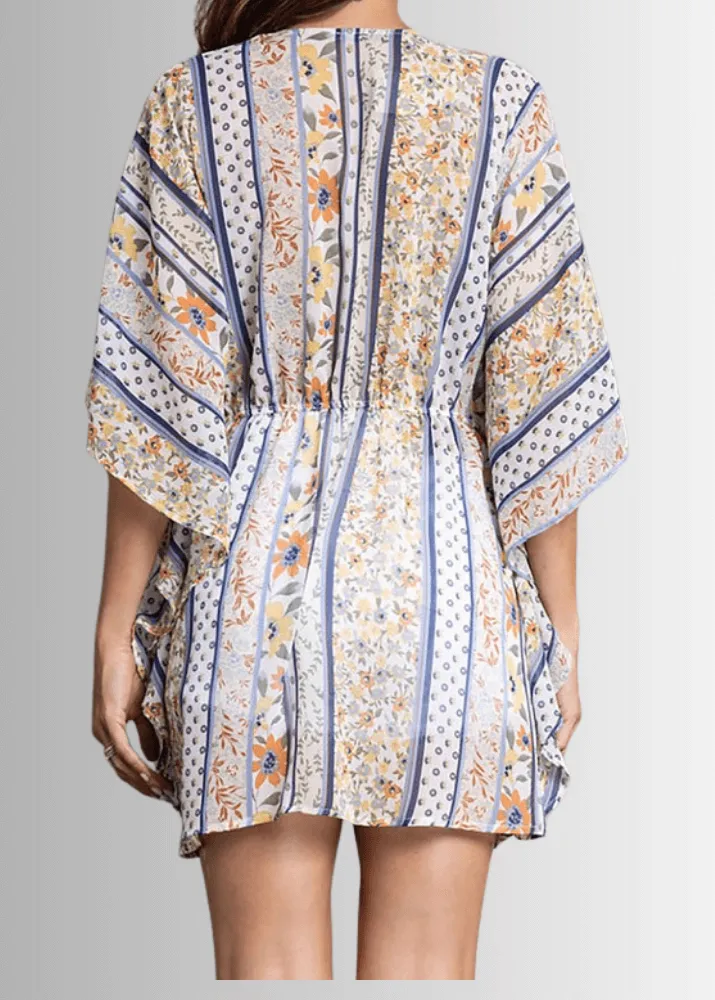 Chelsea Boho Colorful Sheer Kimono Cardigan