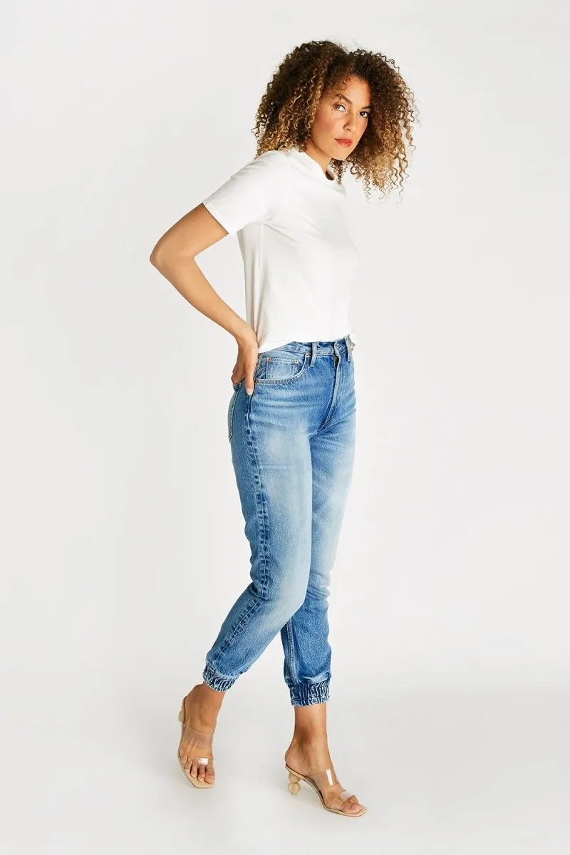 Cora Denim Jogger in Cottonwood Creek