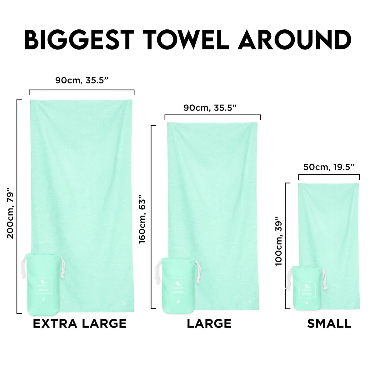 Dock & Bay Quick Dry Towels - Rainforest Green - Customized Embroidery Personalized for You