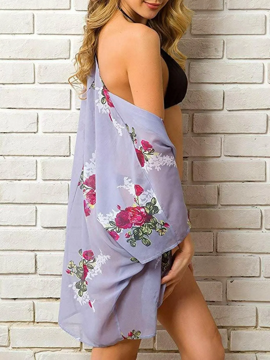 Elegant sheer kimono - half sleeves