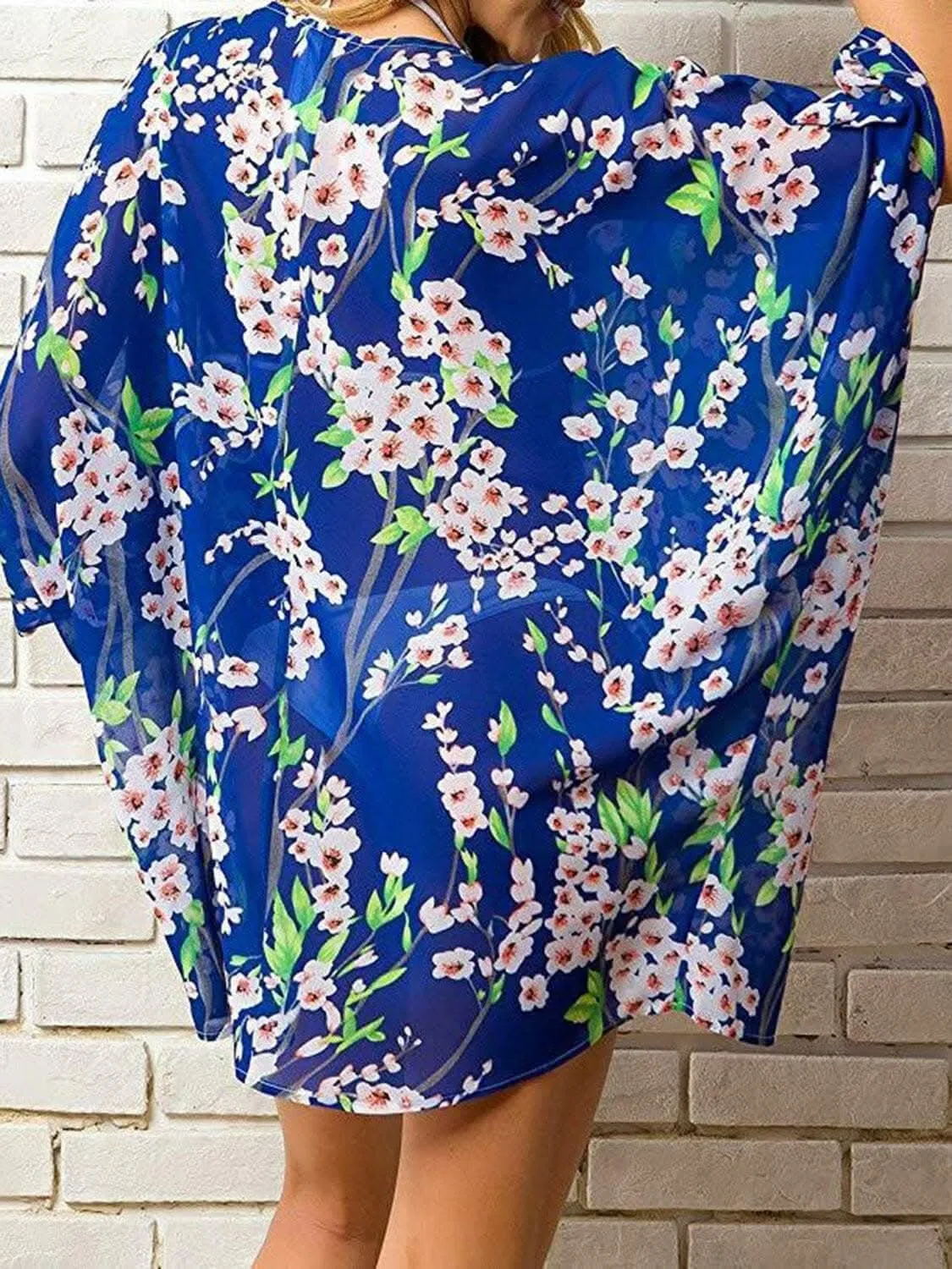 Elegant sheer kimono - half sleeves