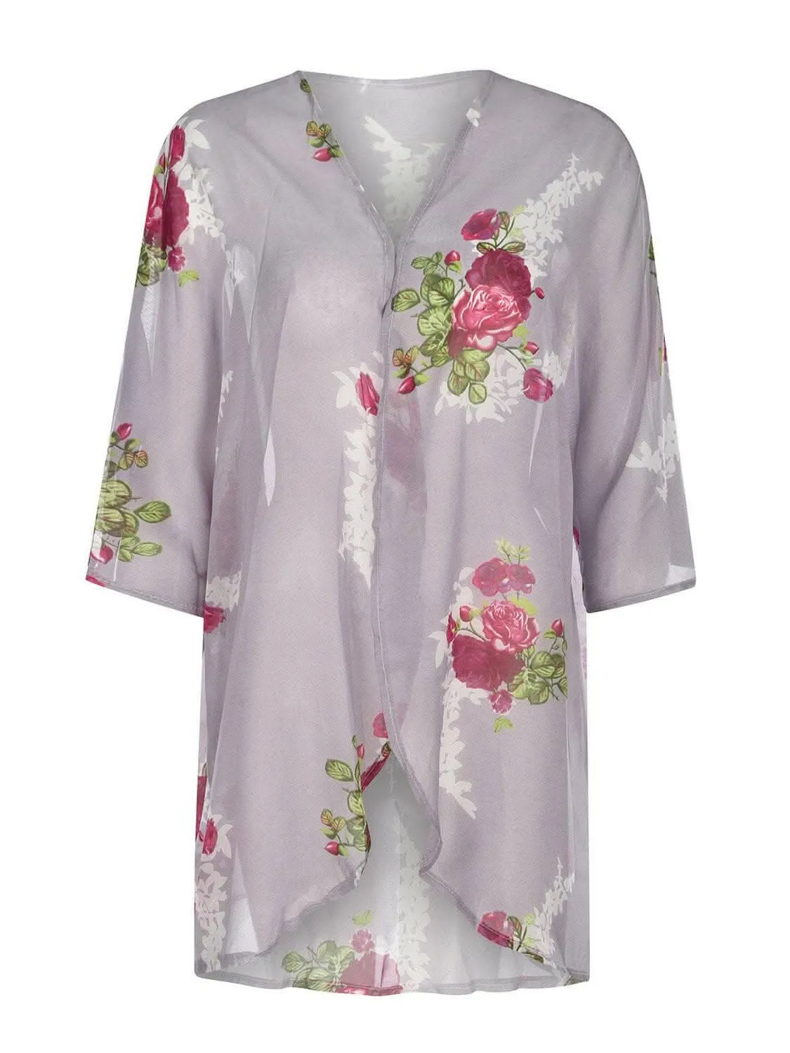 Elegant sheer kimono - half sleeves