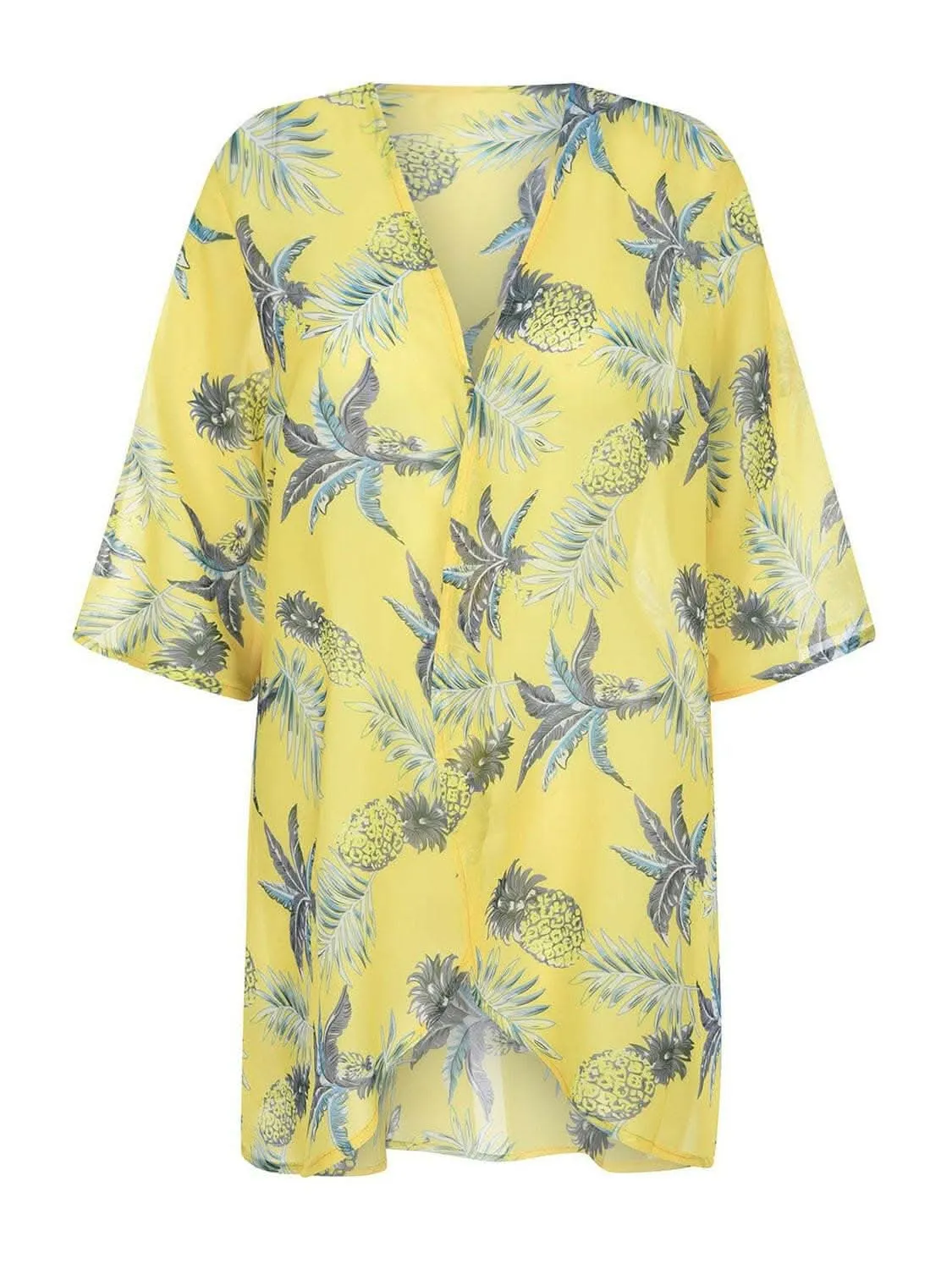 Elegant sheer kimono - half sleeves
