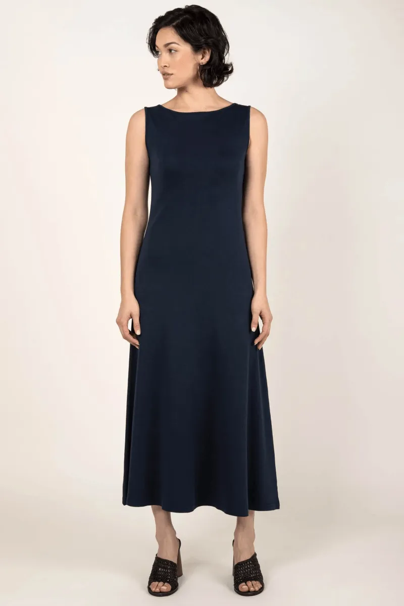Essential Boatneck Dress in Black