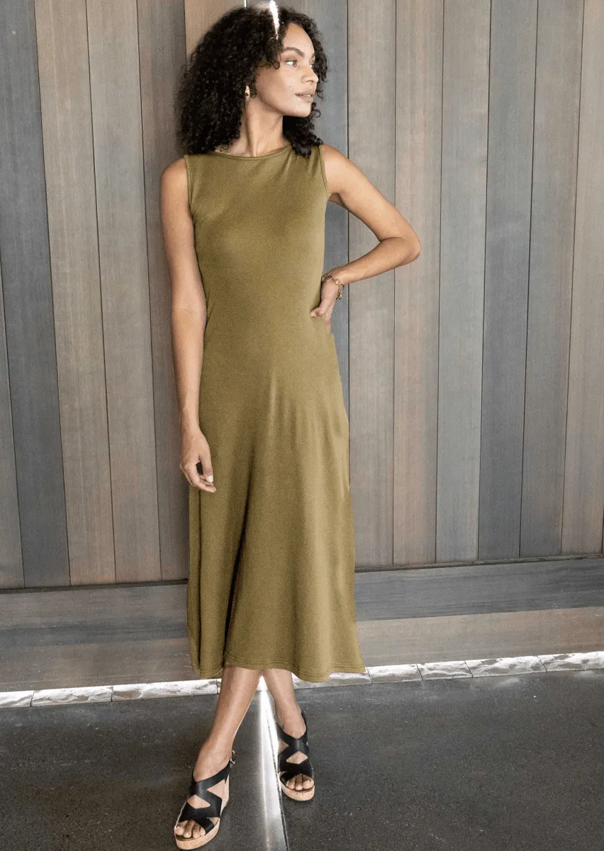 Essential Boatneck Dress in Sedona