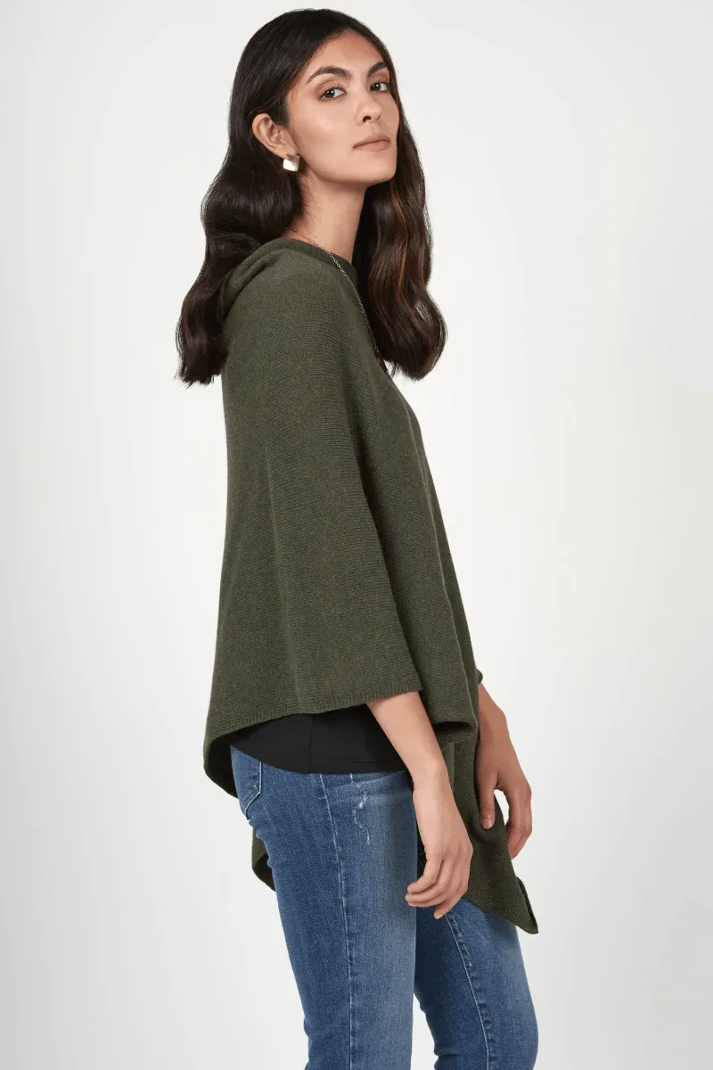 Essential Poncho in Silver