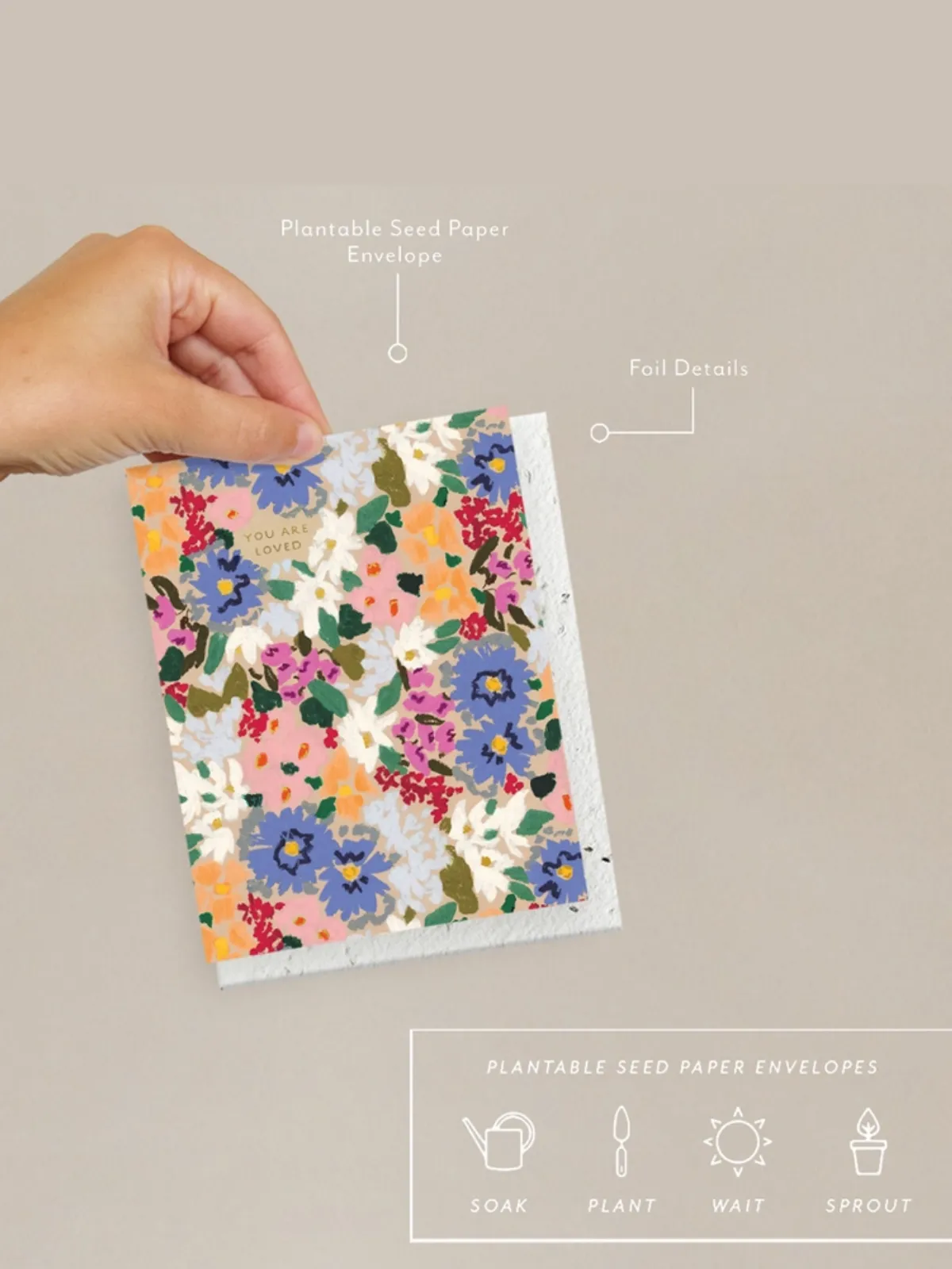 Flourish Love & Friendship - Seeded Card