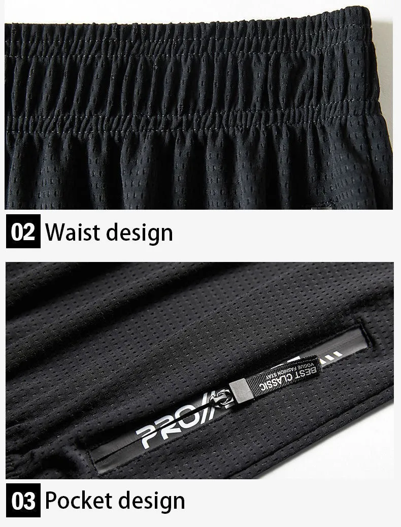 Ice Silk Breathable Quick-Dry Five-Point Shorts