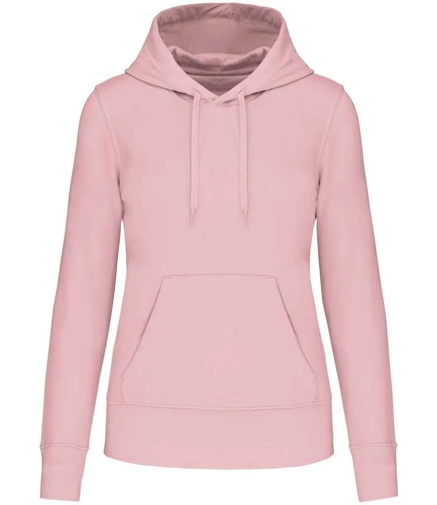 Kariban Ladies Eco Friendly Hooded Sweatshirt | Pale Pink