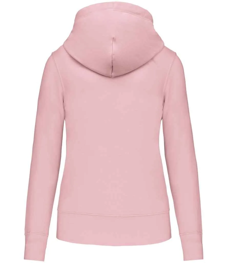 Kariban Ladies Eco Friendly Hooded Sweatshirt | Pale Pink