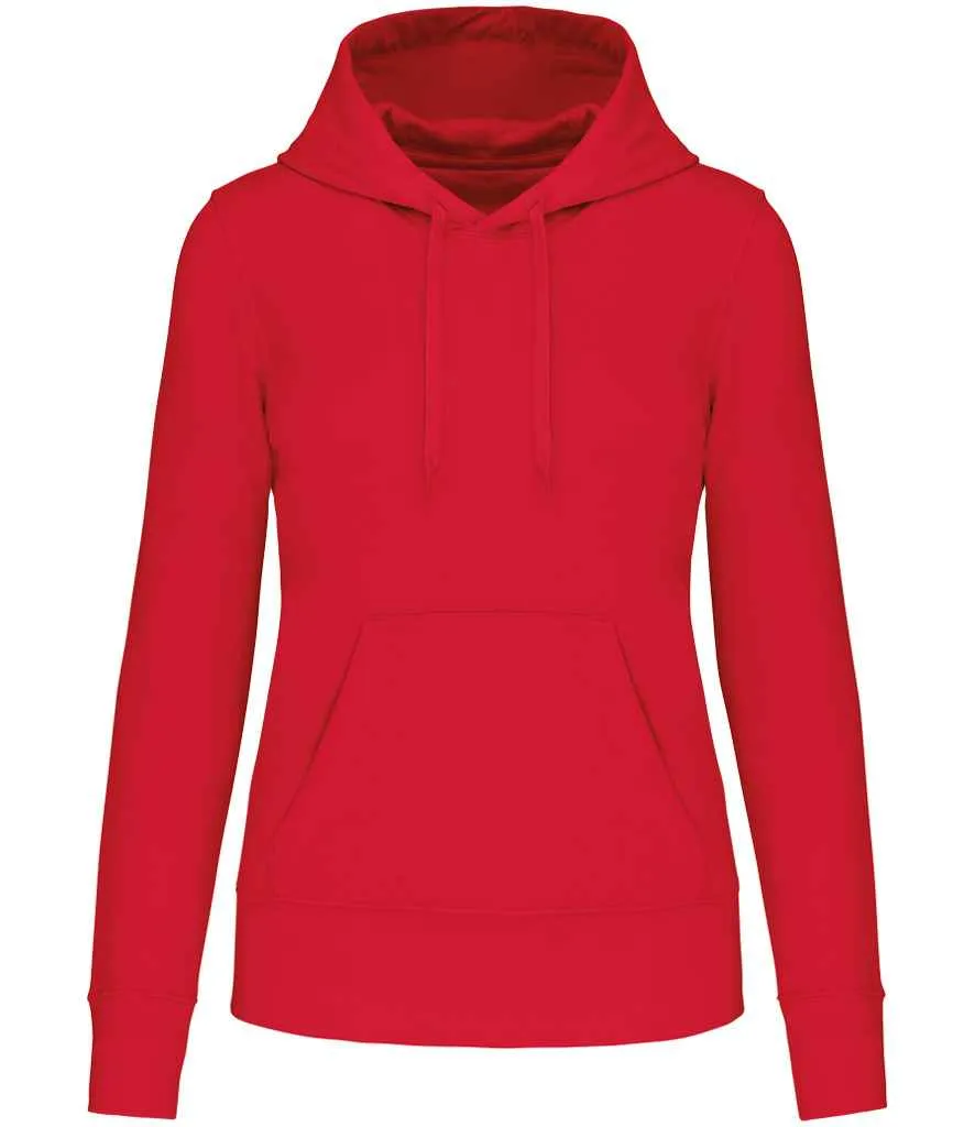 Kariban Ladies Eco Friendly Hooded Sweatshirt | Red