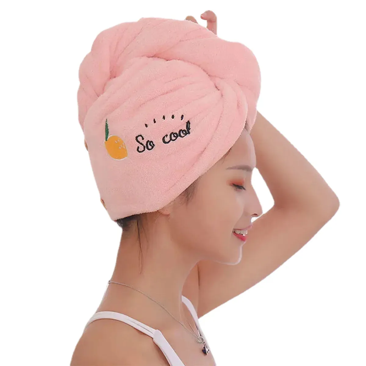 Microfiber Magic Hair Fast Dryer Turban Towel Bath Wrap Hat Quick Dry Cap