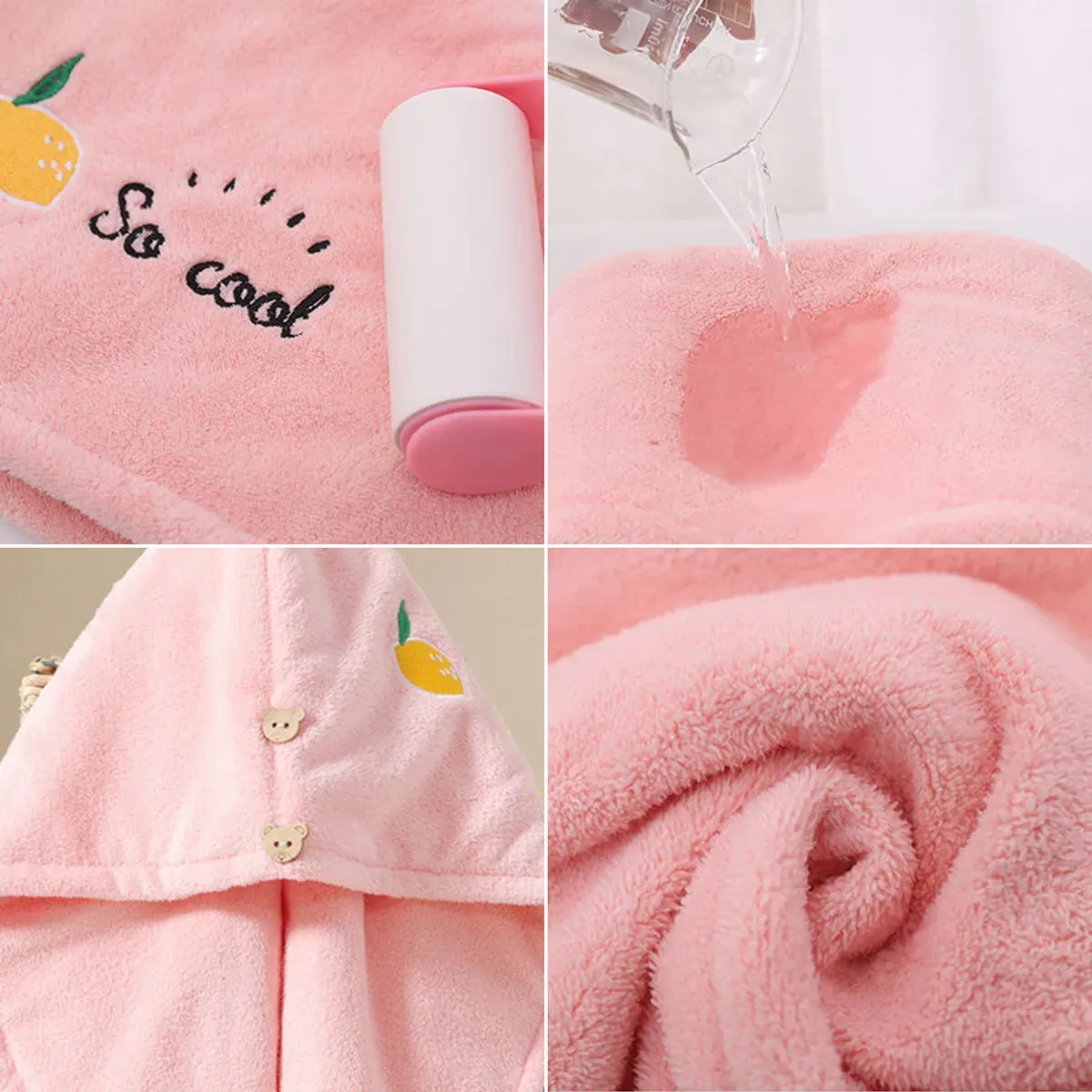 Microfiber Magic Hair Fast Dryer Turban Towel Bath Wrap Hat Quick Dry Cap