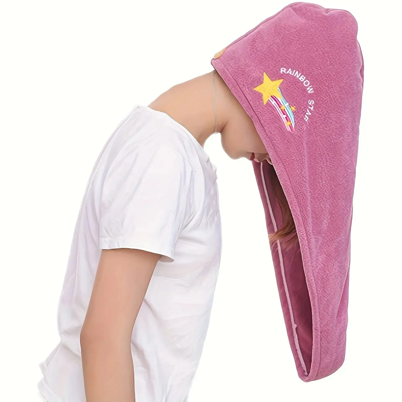 Microfiber Magic Hair Fast Dryer Turban Towel Bath Wrap Hat Quick Dry Cap