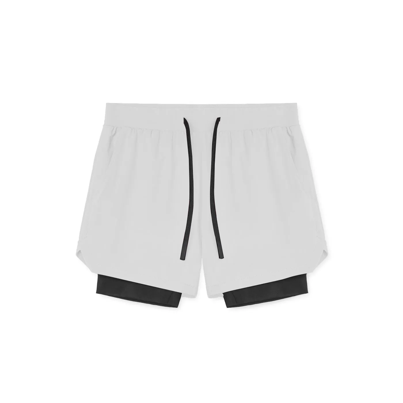 Multi-Pocket Double-Layer Fitness Shorts