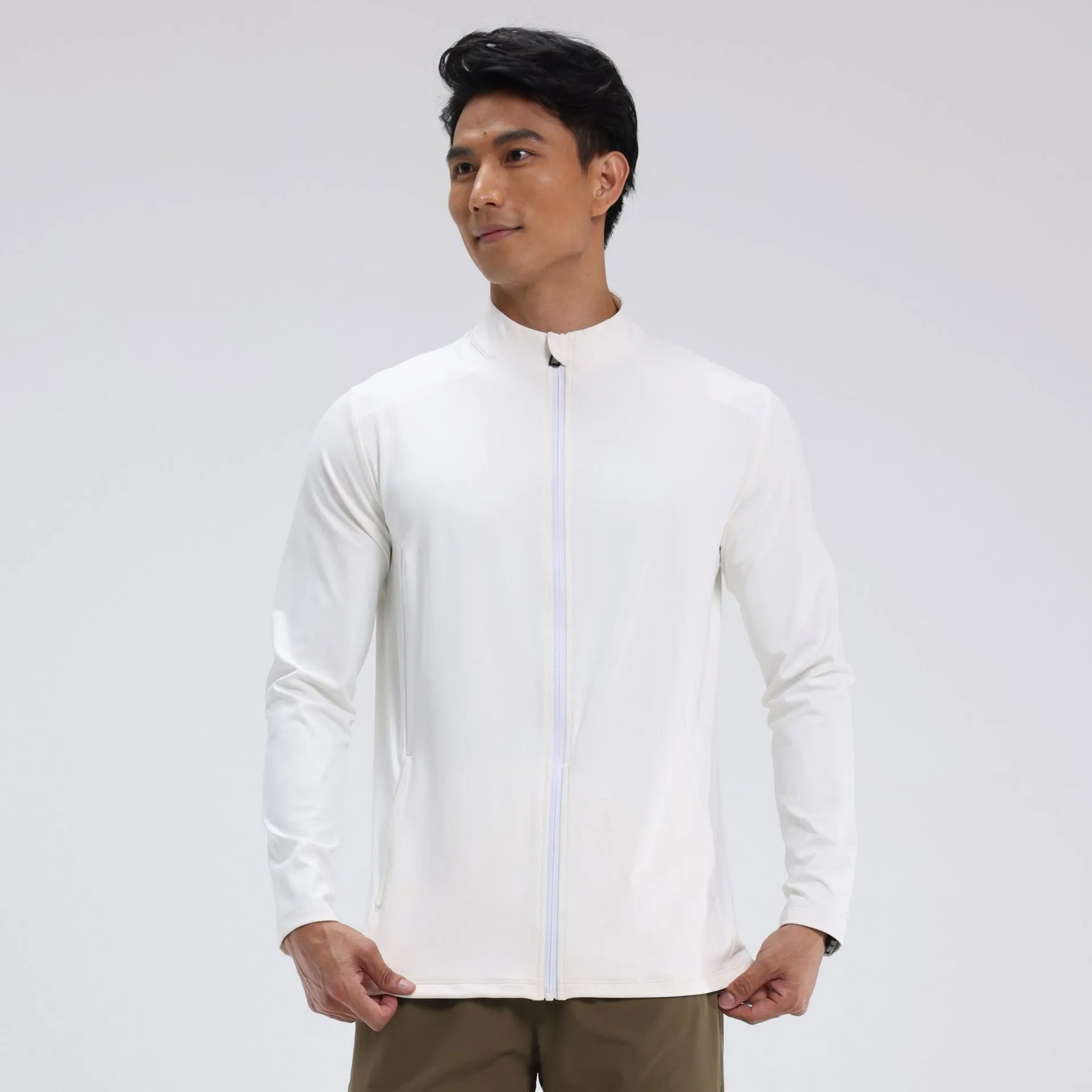 Nude-Feel Collar Slim-Fit Yoga Jacket