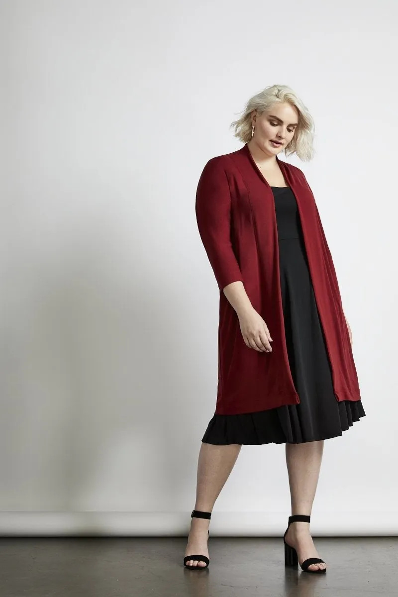 Oki Relaxed Cardi in Charcoal