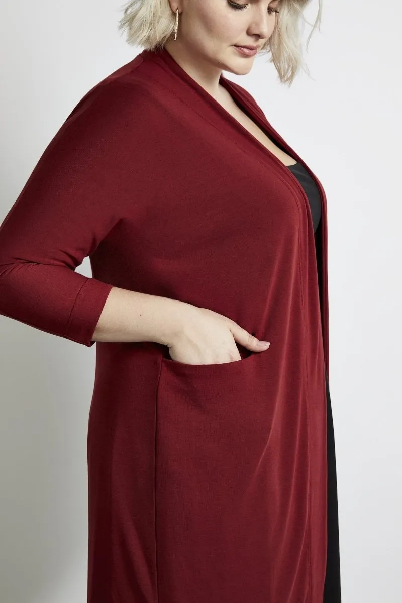 Oki Relaxed Cardi in Charcoal