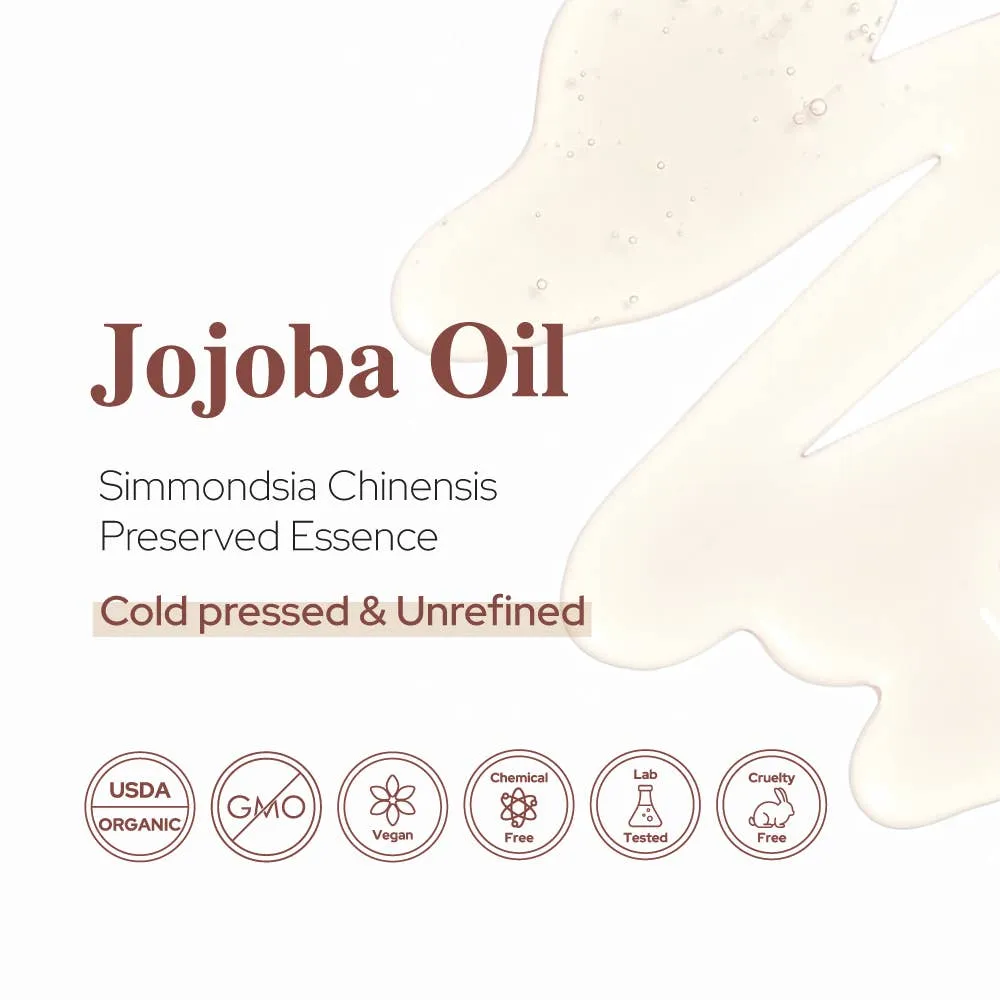 Plant of Life Jojoba Oil | Organic | Skin, Hair, DIY | 100% Pure | Size