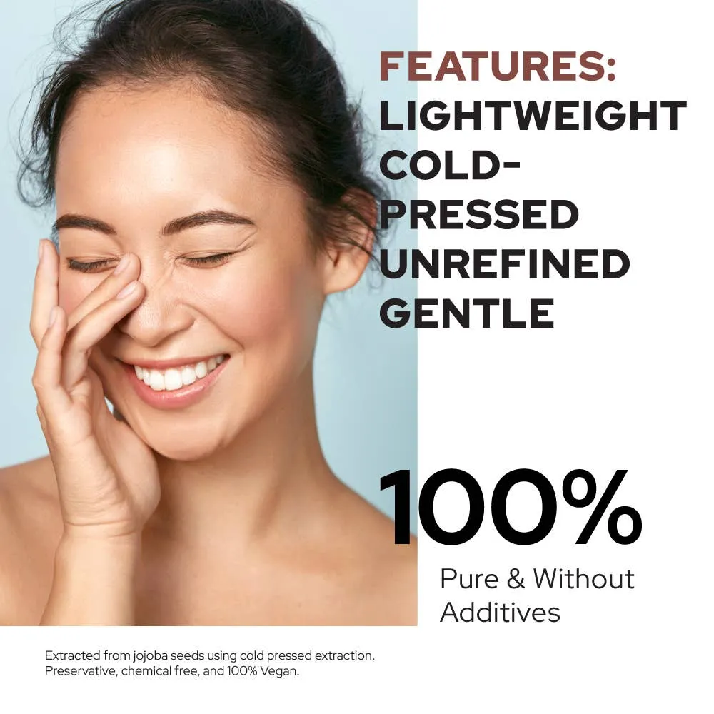 Plant of Life Jojoba Oil | Organic | Skin, Hair, DIY | 100% Pure | Size