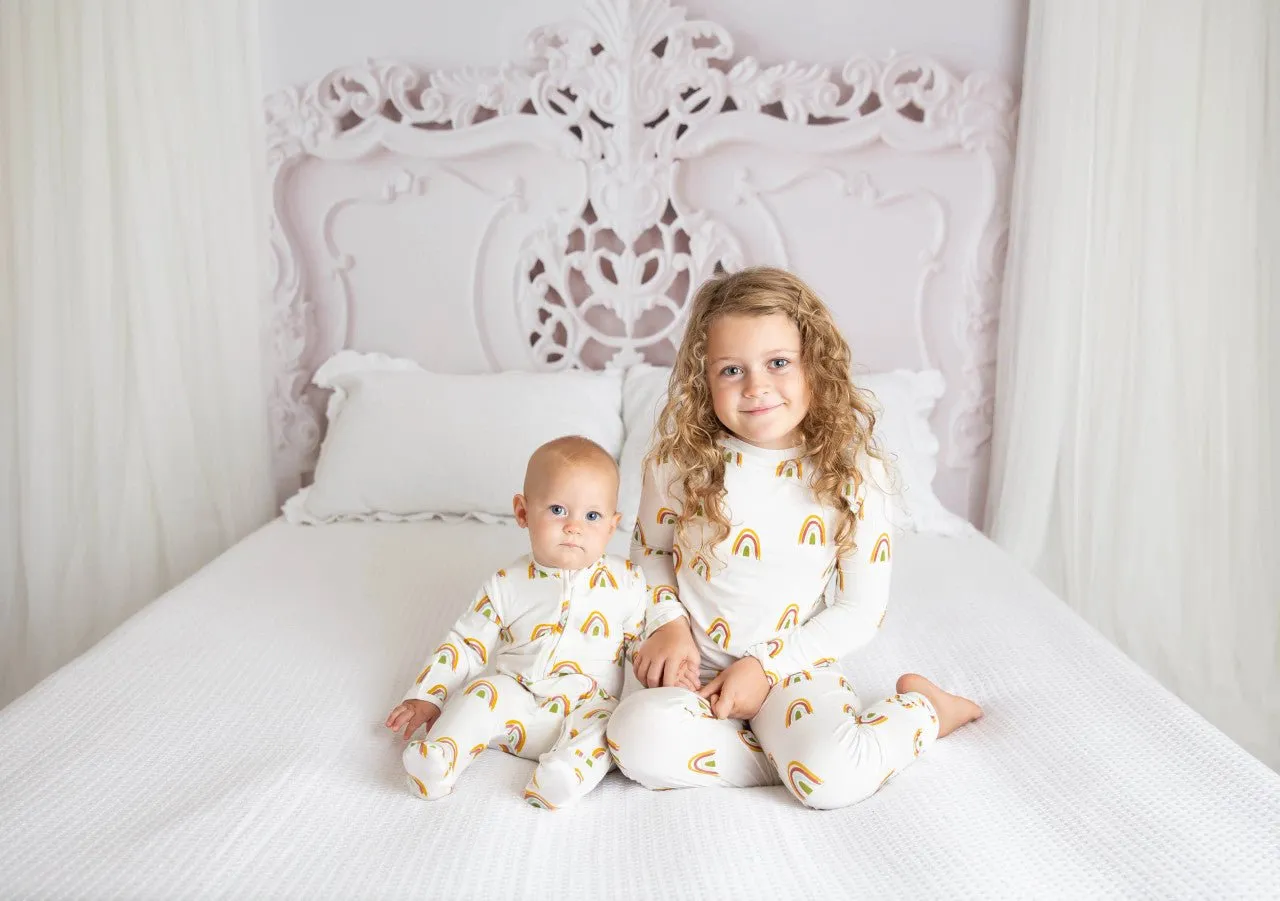 Rainbow 2-Piece Bamboo Child Pajamas