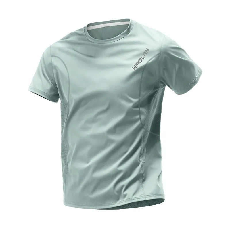 Summer Fashion Print Ice Silk Quick-Dry T-Shirt